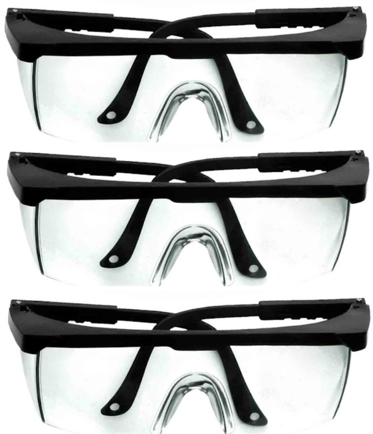 3x okulary ochronne Reis Gog-Frameb, przeciwodpryskowe, bezbarwny