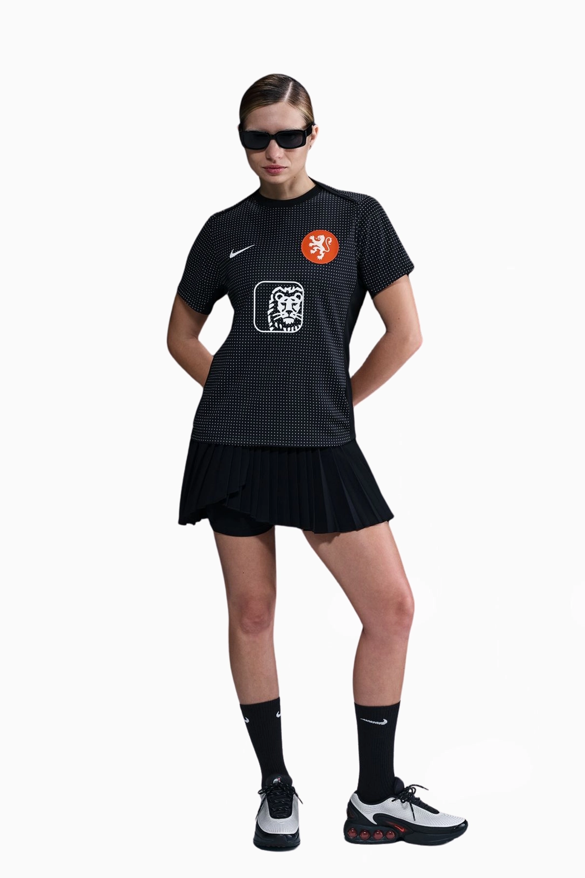 Koszulka Reprezentacji Holandii Nike 2025 Academy Pro Damska - Czarny