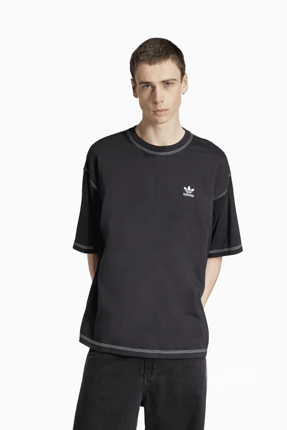 Koszulka adidas Trefoil Essentials Tee - Czarny