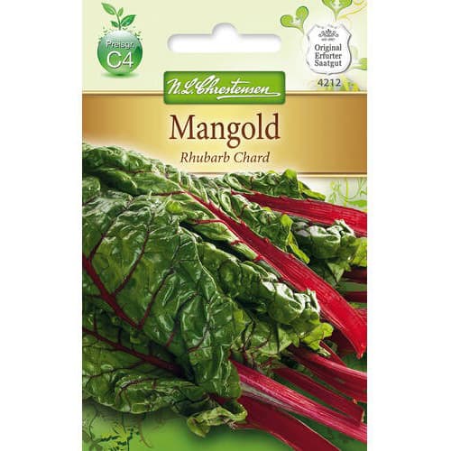 1 szt, Mangold Rhubarb Chard Chrestensen - Samen: Ilość w opakowaniu: 1 Stück