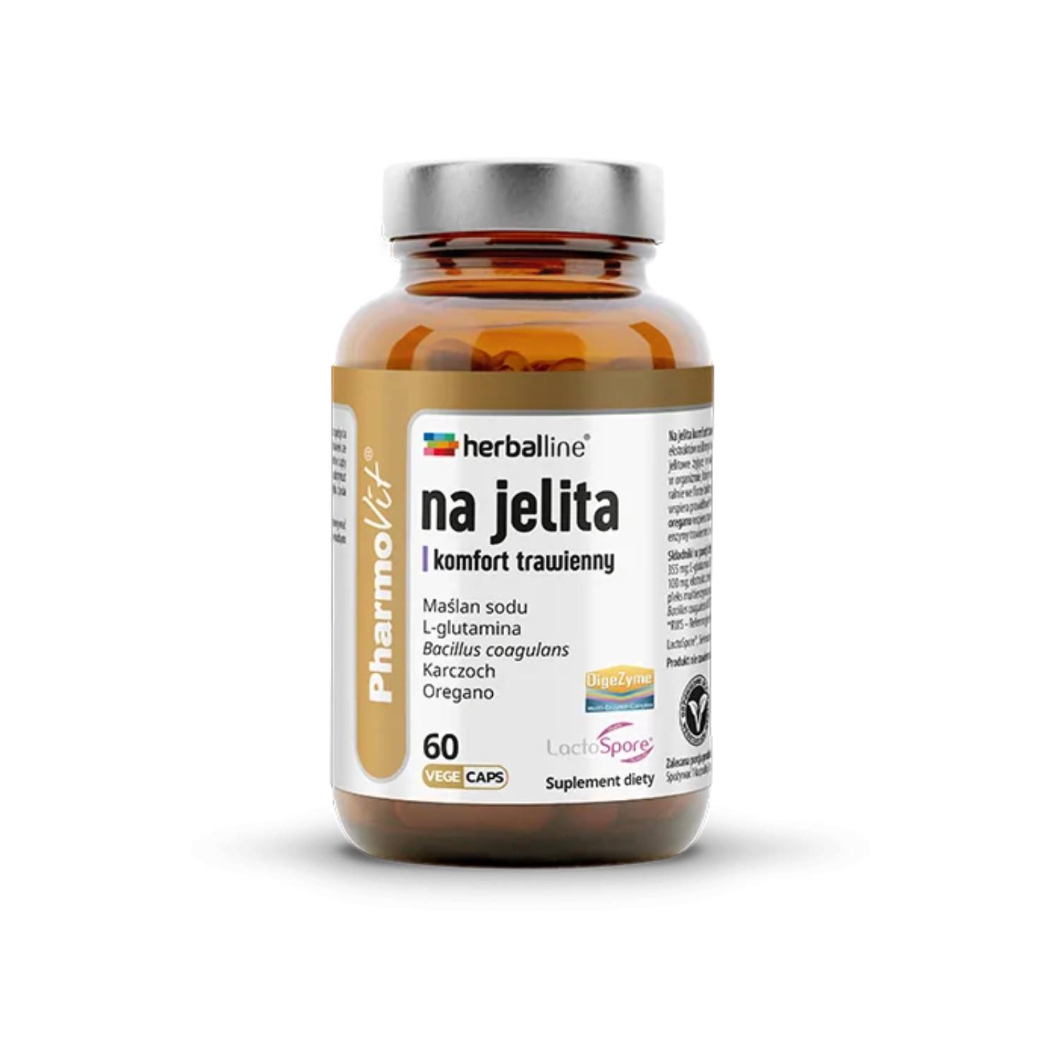 Pharmovit herballine na jelita komfort trawienny, 60 kapsułek