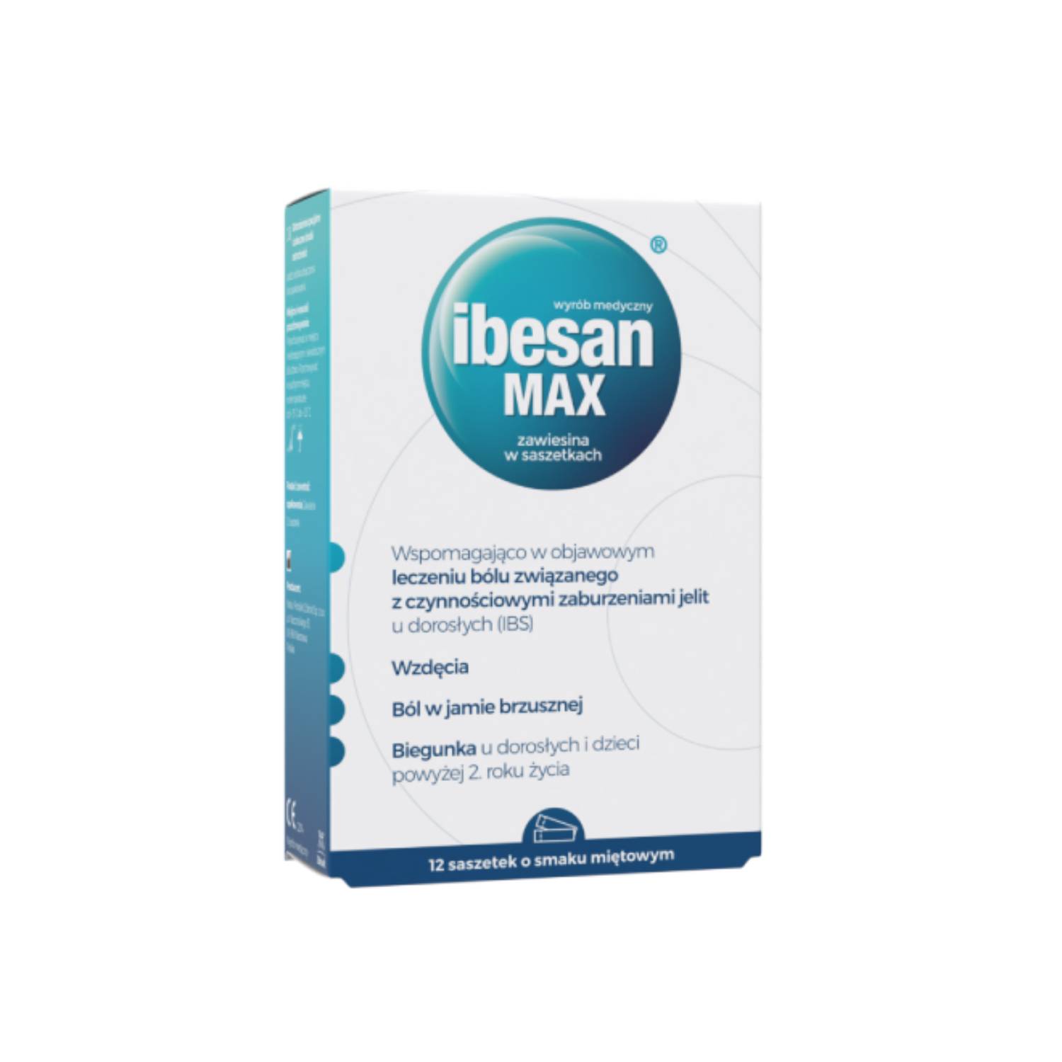 Zdrovit ibesan max, smak miętowy, 12 saszetek