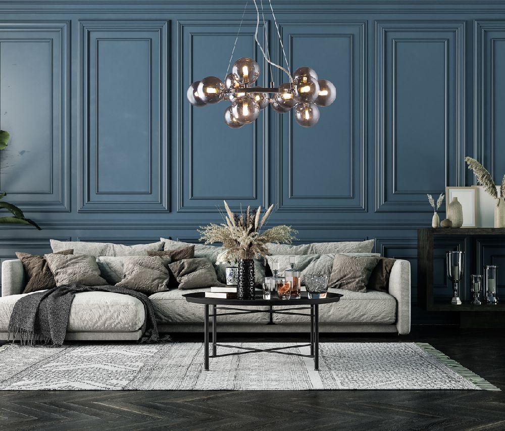 Italux Marbelio lampa wisząca 15x5 W chrom PND-6161-15 CH+SM