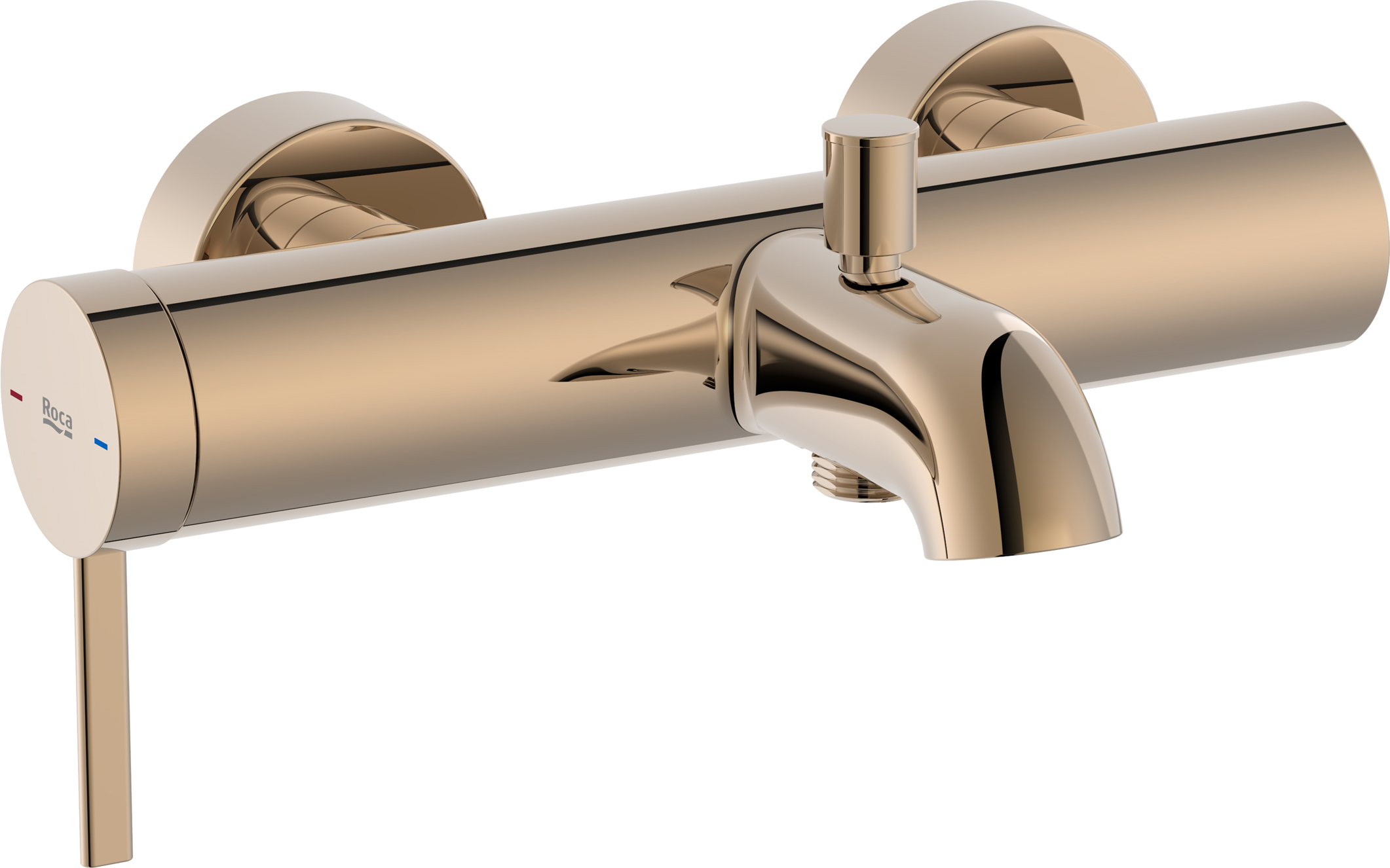 Roca Ona bateria wannowo-prysznicowa ścienna Rose Gold A5A029ERG0 - Wysyłka w 24h