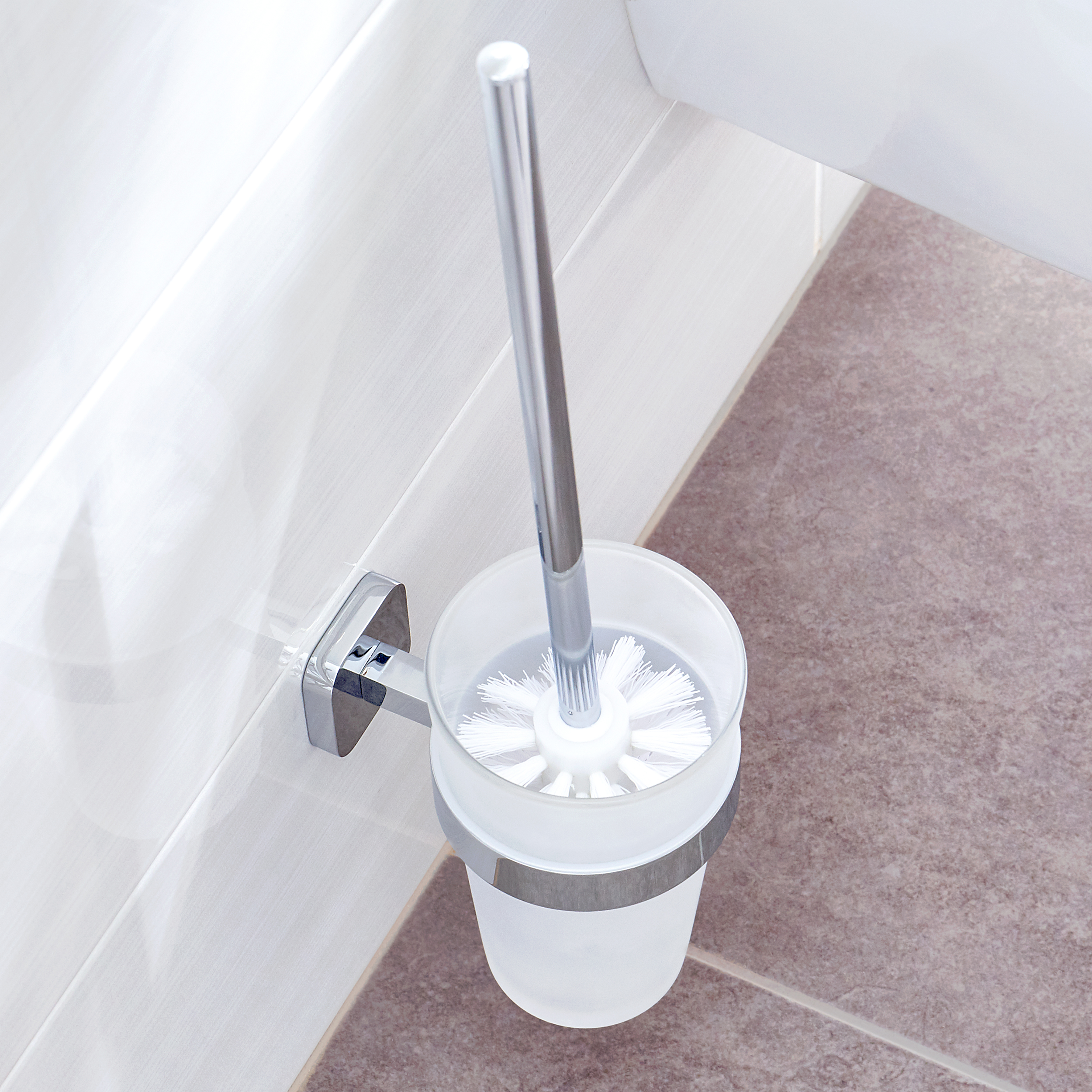 Tesa Elegaant szczotka toaletowa ścienna chrom 40430-00000-00 - Wysyłka w 24h