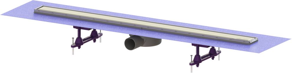 Kessel Linearis Compact odpływ liniowy prysznicowy 95 cm stal nierdzewna 45600.65FM