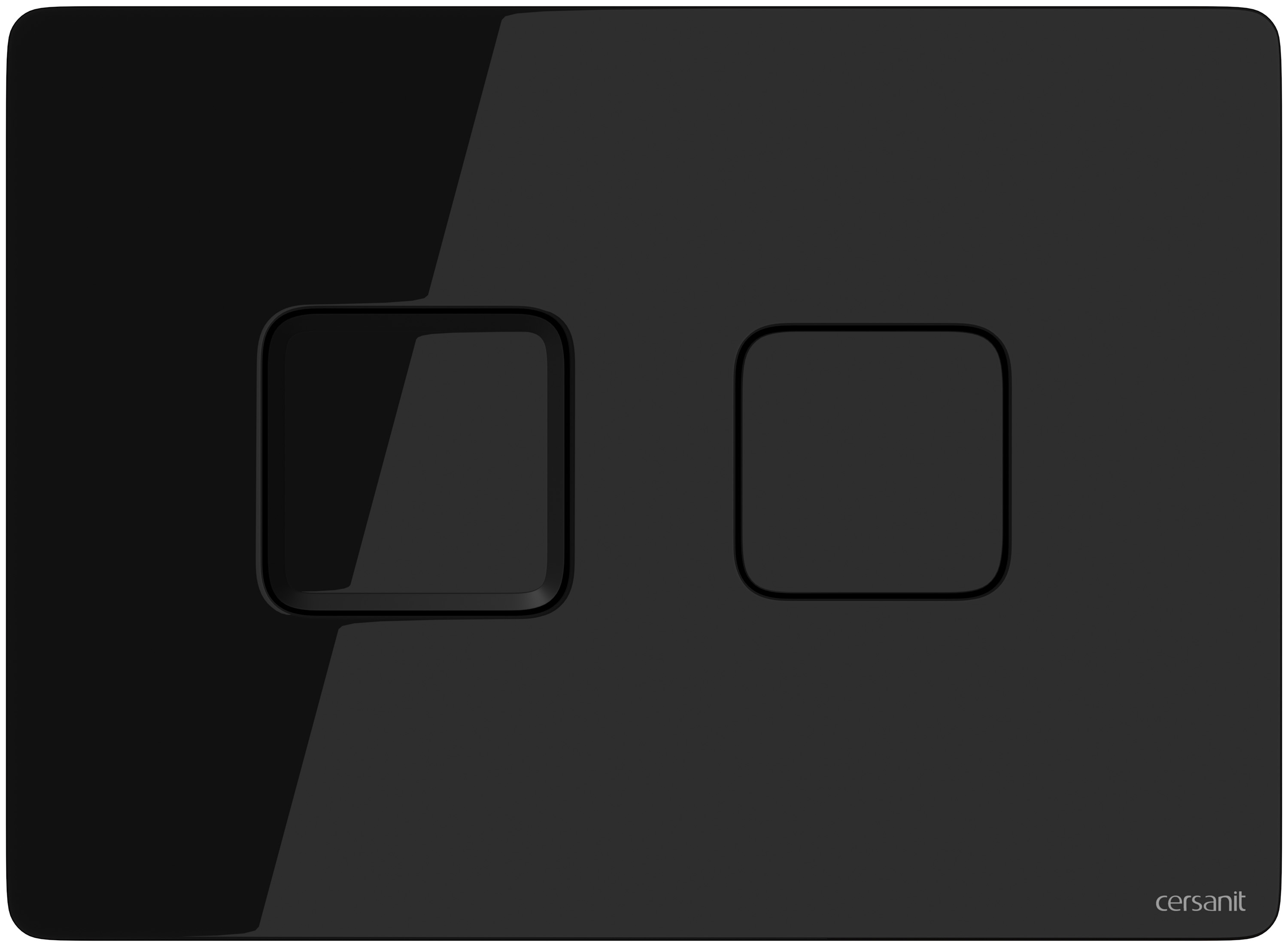 Cersanit Accento Square przycisk spłukujący do WC czarny S97-058