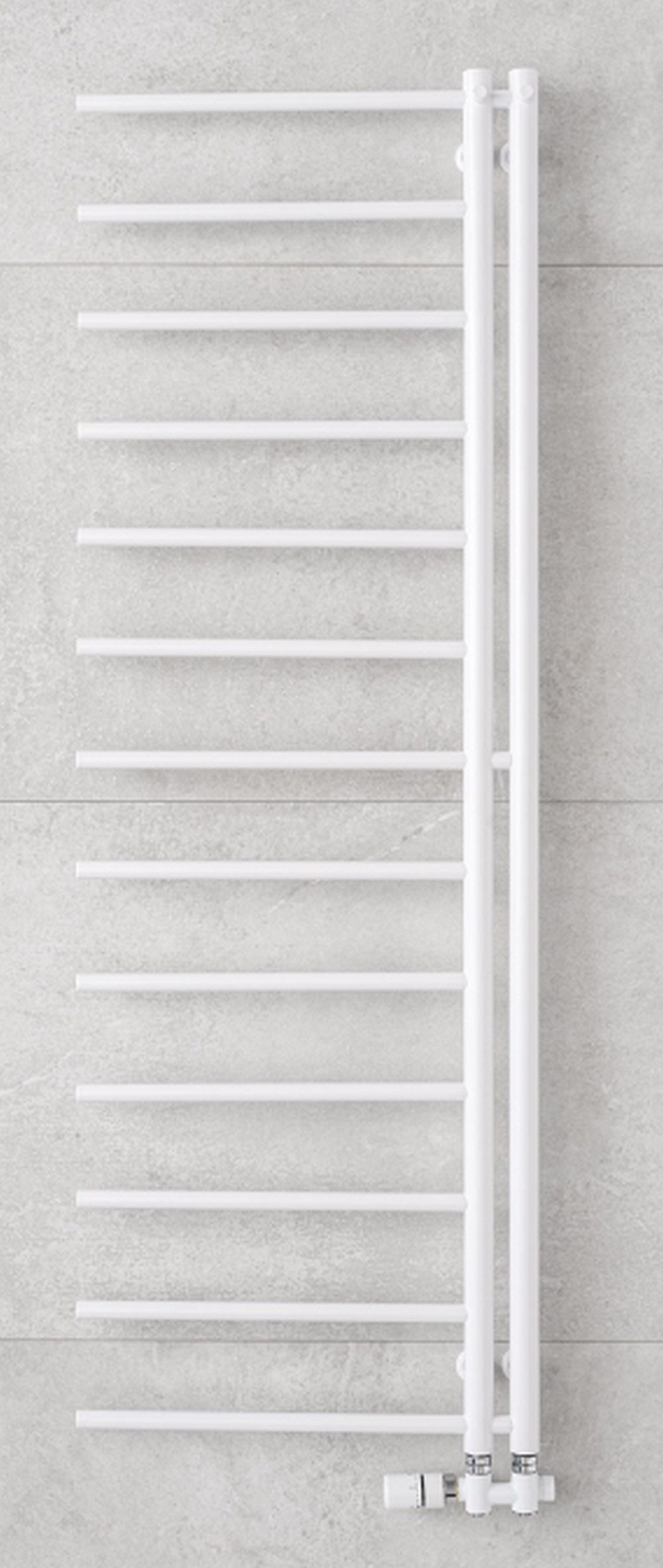 P.M.H. Apollo grzejnik łazienkowy drabinkowy 114x50 cm biały AP1W-LLEWY