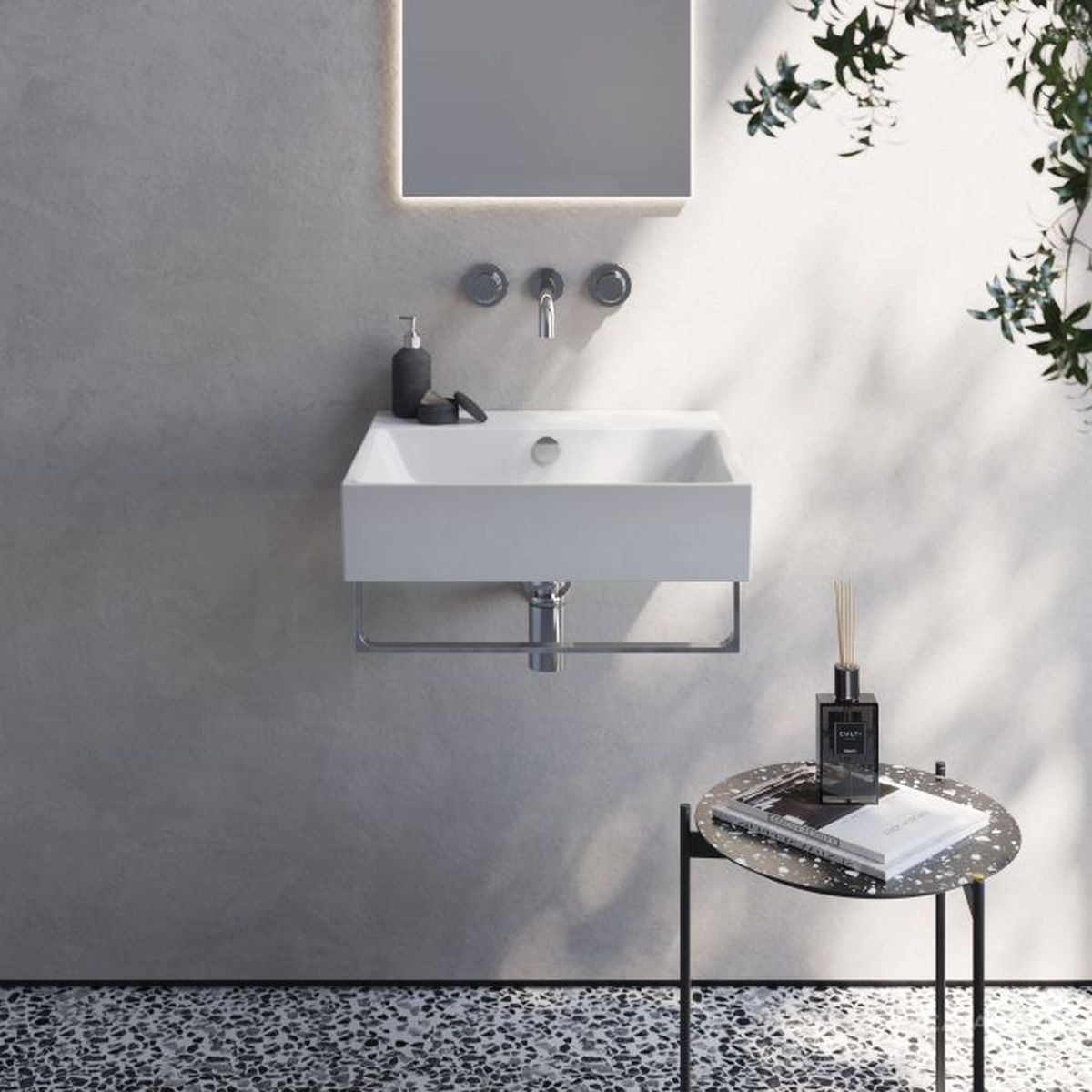 Catalano New Premium umywalka 50x47 cm prostokątna ścienna-meblowa biała 0220500001