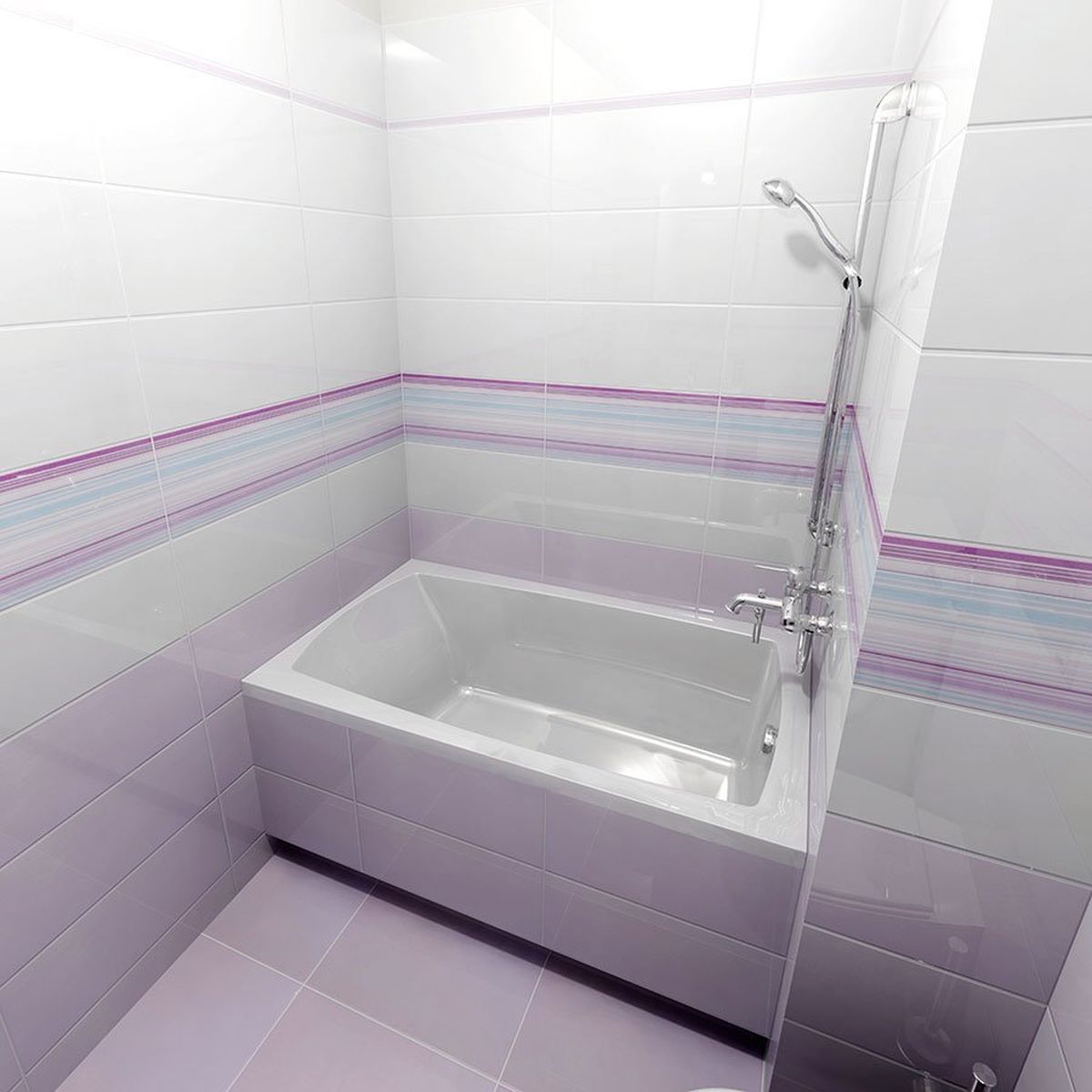 Polysan Lily wanna prostokątna 130x70 cm biała 77511