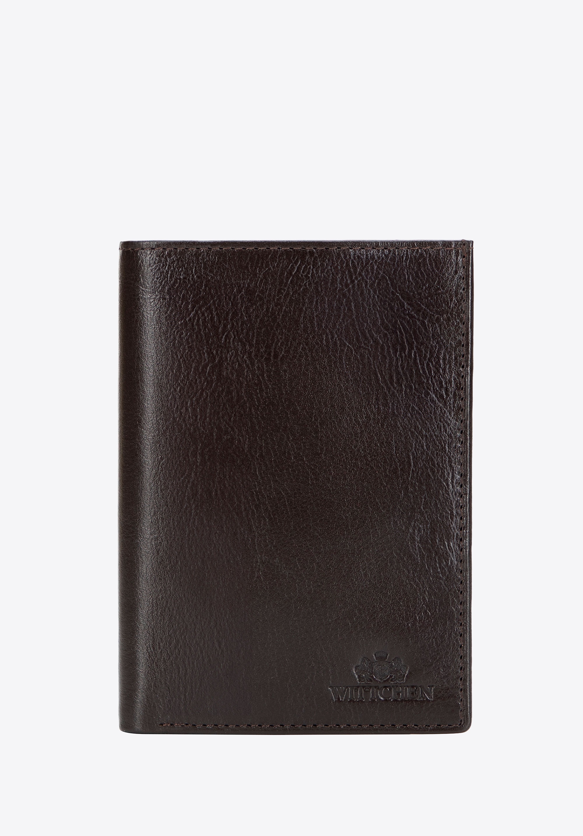 Duży męski portfel ze skóry naturalnej bez zapięcia brązowy