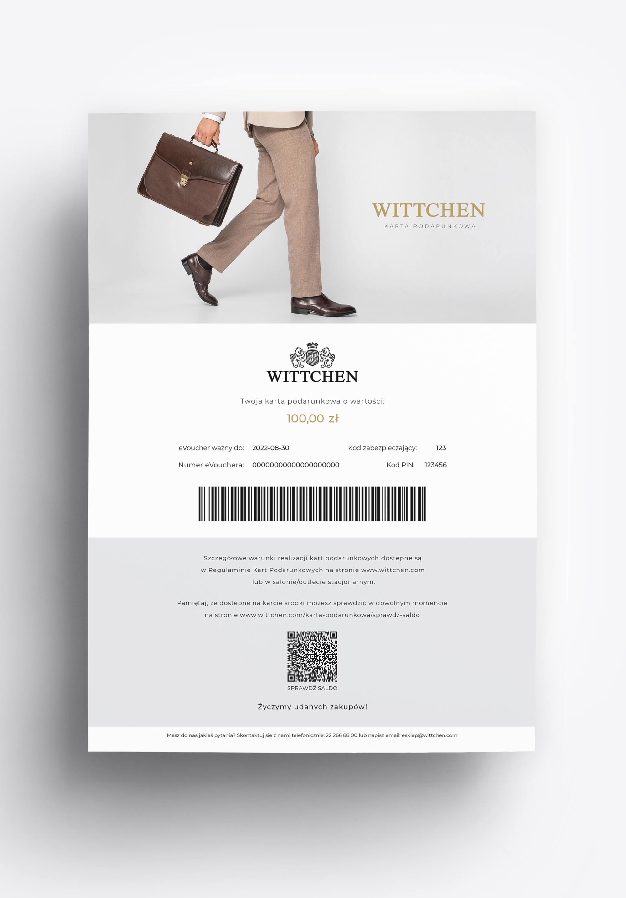 Karta podarunkowa online dla niego