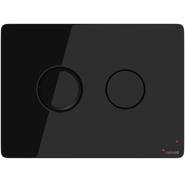 Przycisk spłukujący pneumatyczny ACCENTO CIRCLE szkło czarne