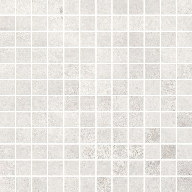 Gres szkliwiony mozaika DIVERSO white mat ssq 29,8x29,8 gat. I