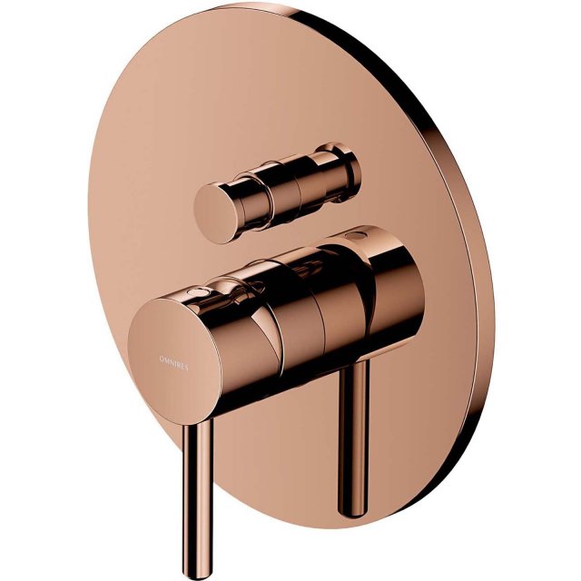 OMNIRES Bateria prysznicowo-wannowa Y podtynkowa miedź połysk Y1235CP