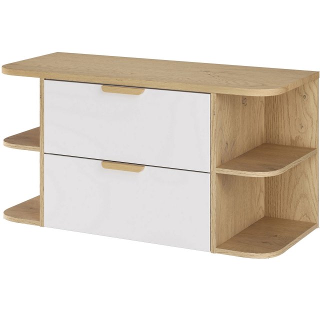 COMAD Zestaw mebli ASTER WHITE szafka z blatem OVALIA CREMONA 100 cm,