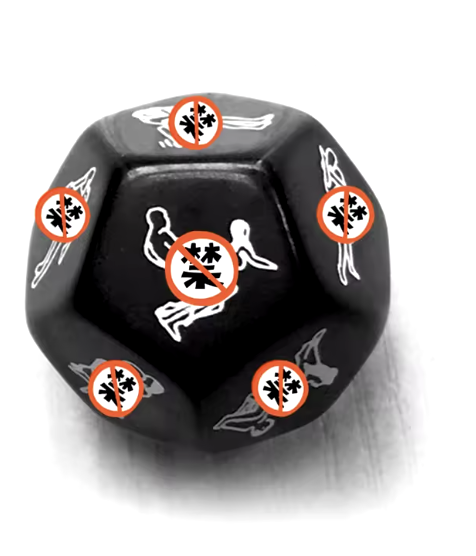 Kostka do Gry z Pozycjami Erotycznymi 089