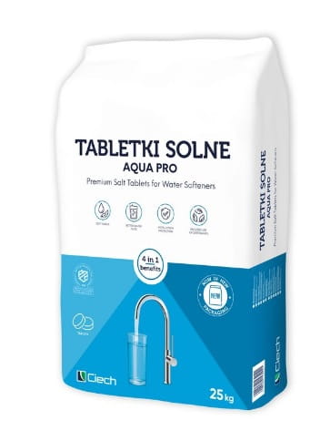Sól w tabletkach do zmiękczaczy wody 25 kg
