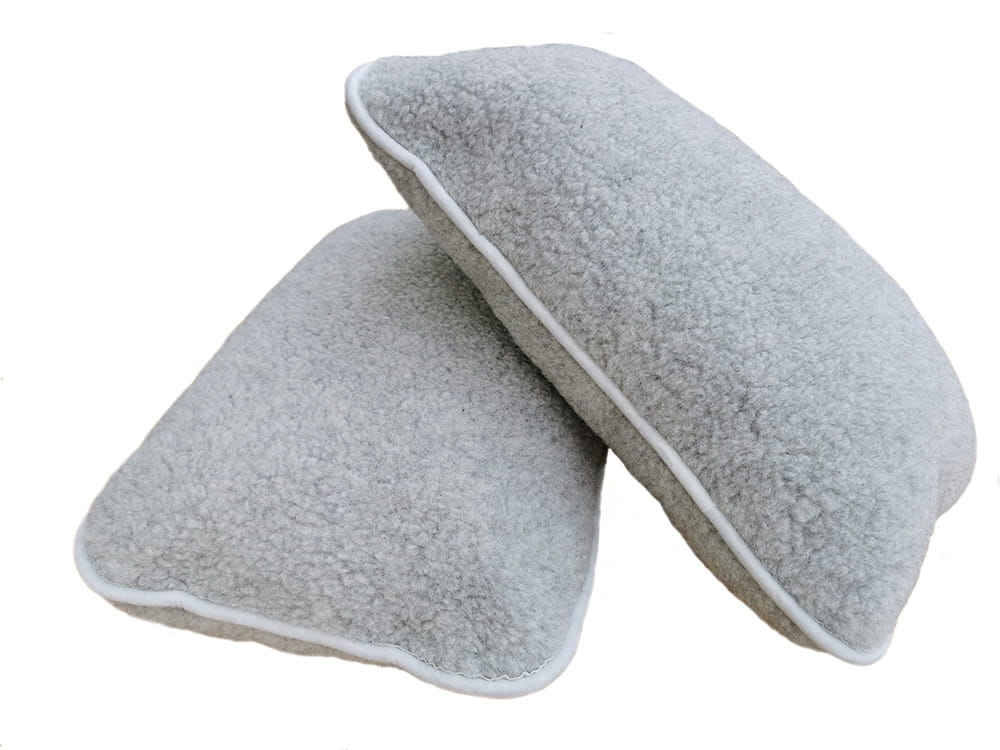 poduszka wełniana merynos tumbler szary 40x60 (+-3%)