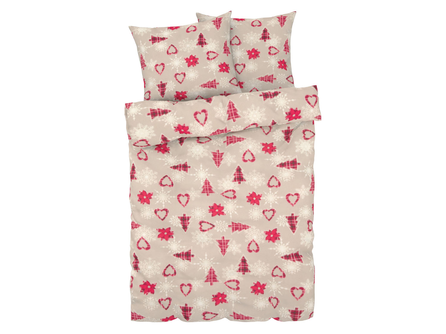 Livarno home Pościel z polaru, 220 x 200 cm Choinki