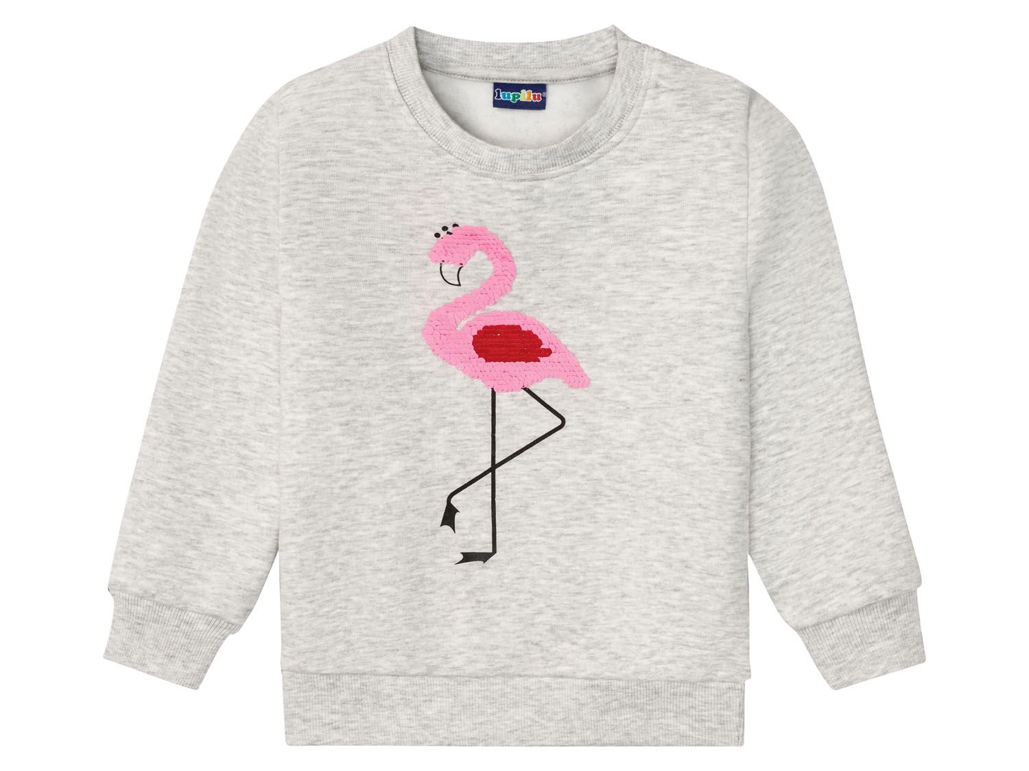 lupilu Bluza dresowa dziewczęca, 1 sztuka Jasnoszary, 110/116