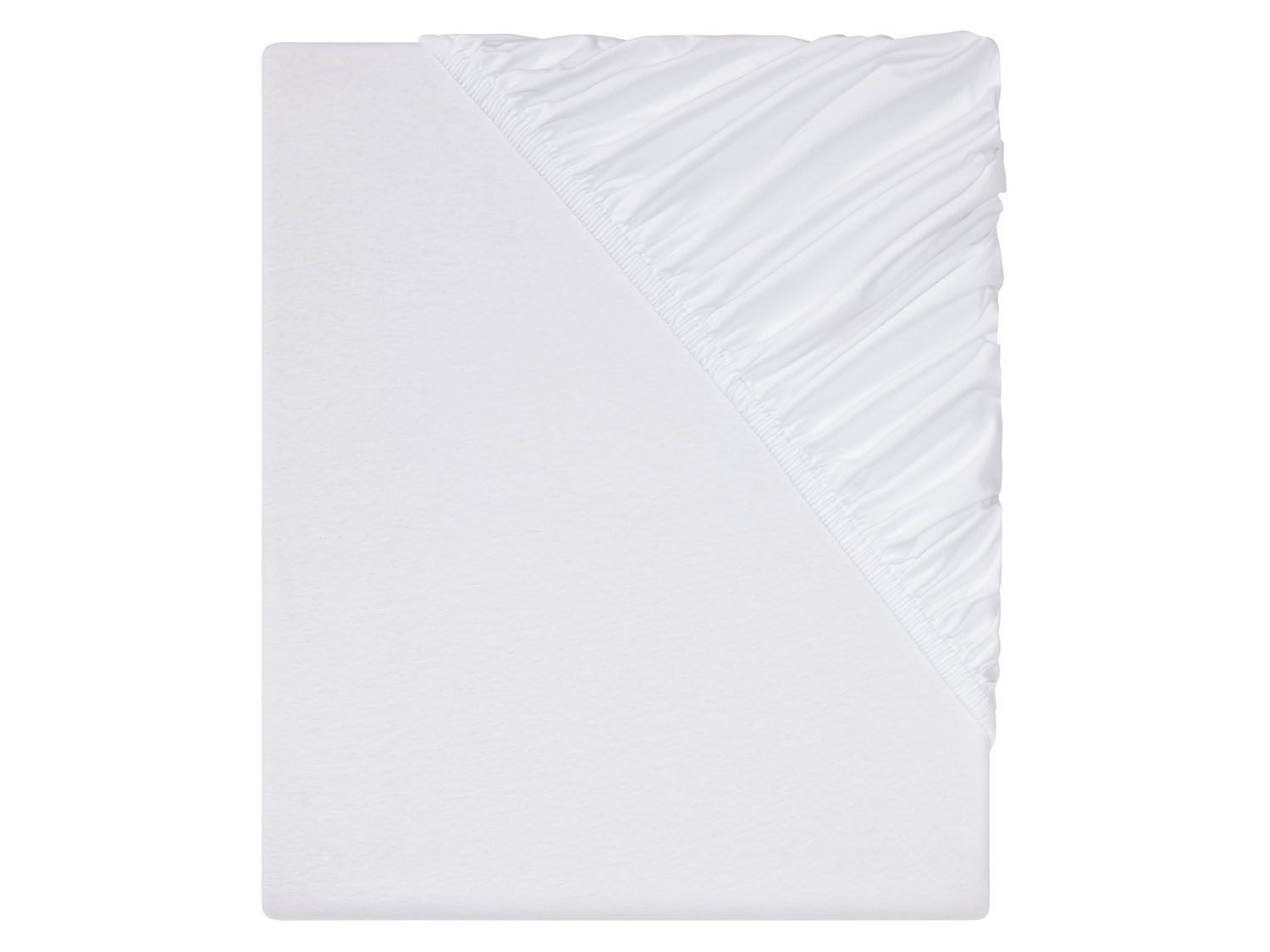 Livarno home Prześcieradło z dżerseju z gumką, 90-100 x 200 cm, 1 sztuka Biały