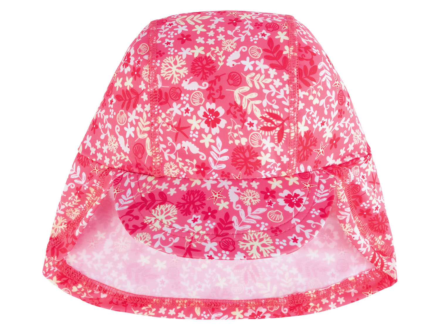 lupilu Czapka dziecięca, z ochroną przed promieniowaniem UV 74/80, Wzorzysty, różowy