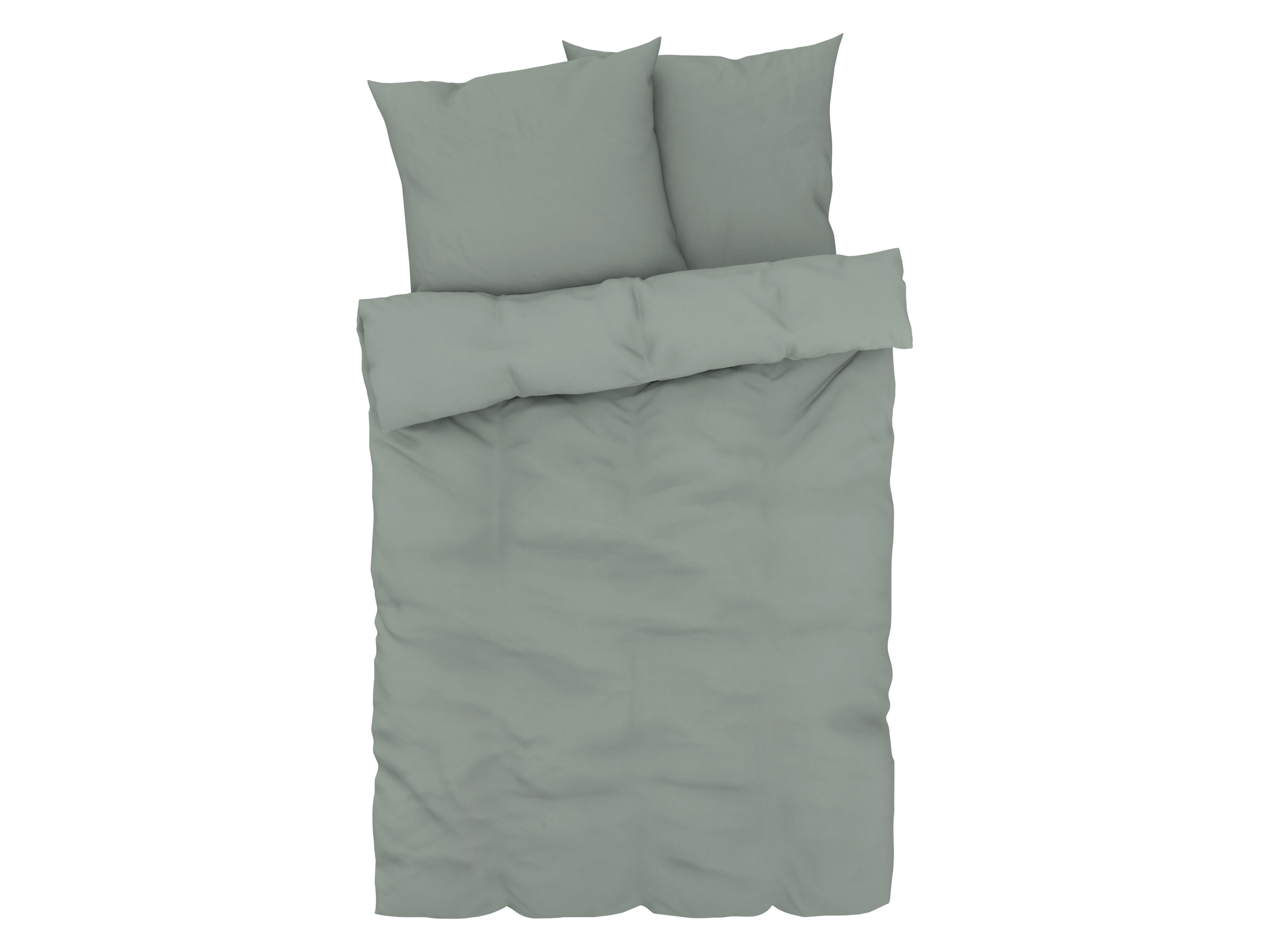 Livarno home Pościel z mikrowłókna satynowego, 220 x 200 cm Zielony