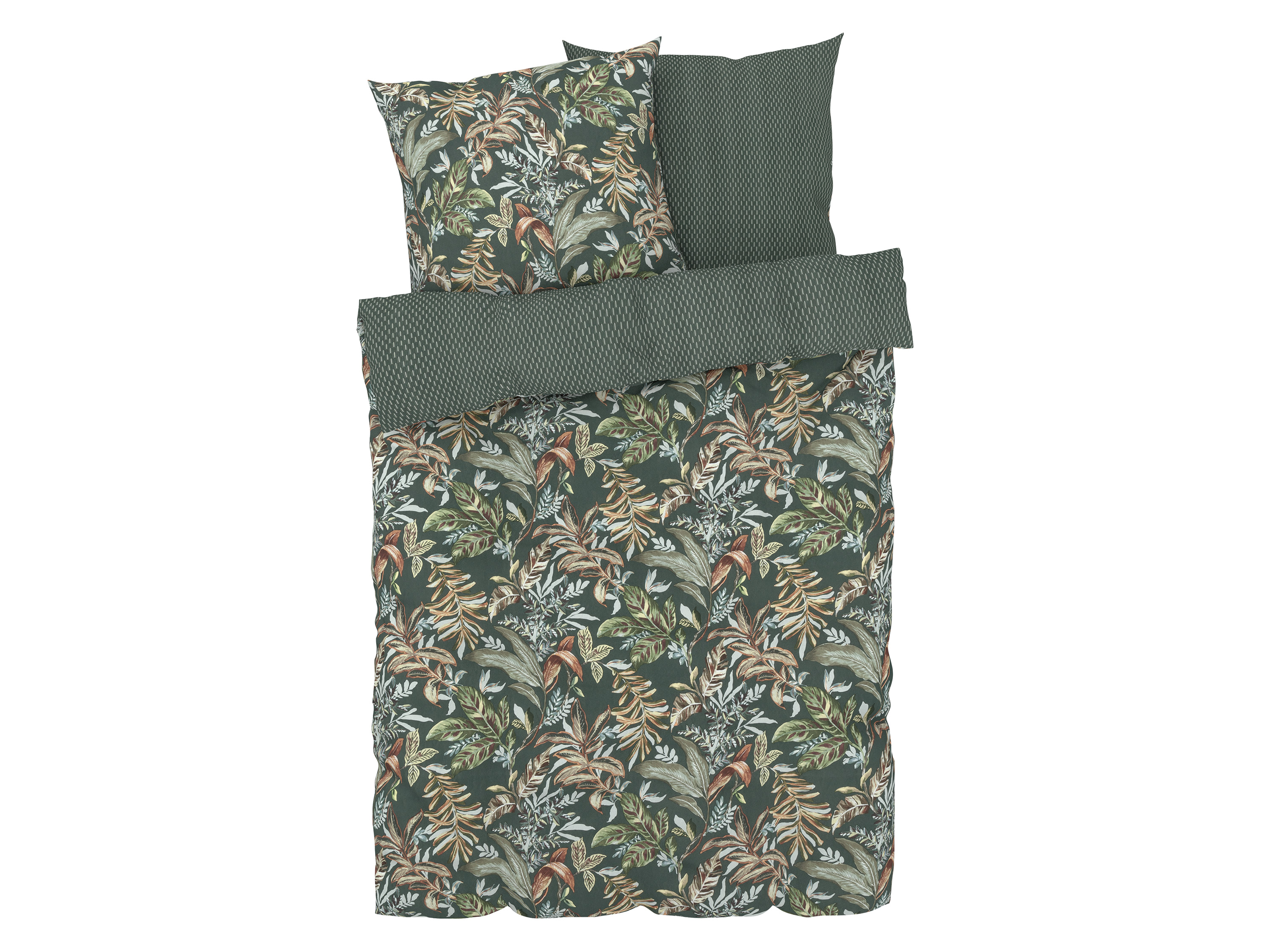 Livarno home Pościel renforcé, 160 x 200 cm Tropikalna zieleń