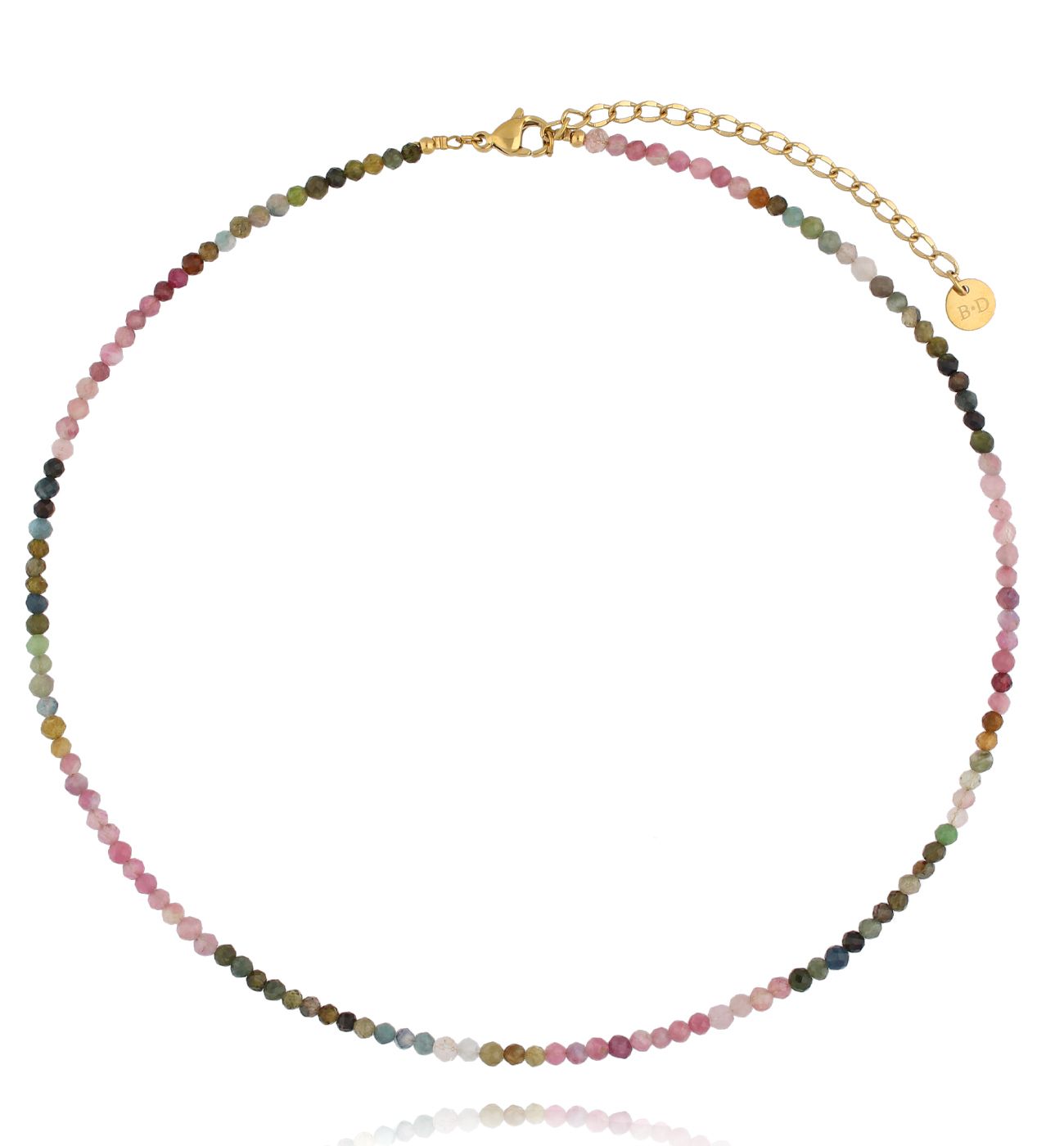 Naszyjnik z kolorowych turmalinów - By Dziubeka