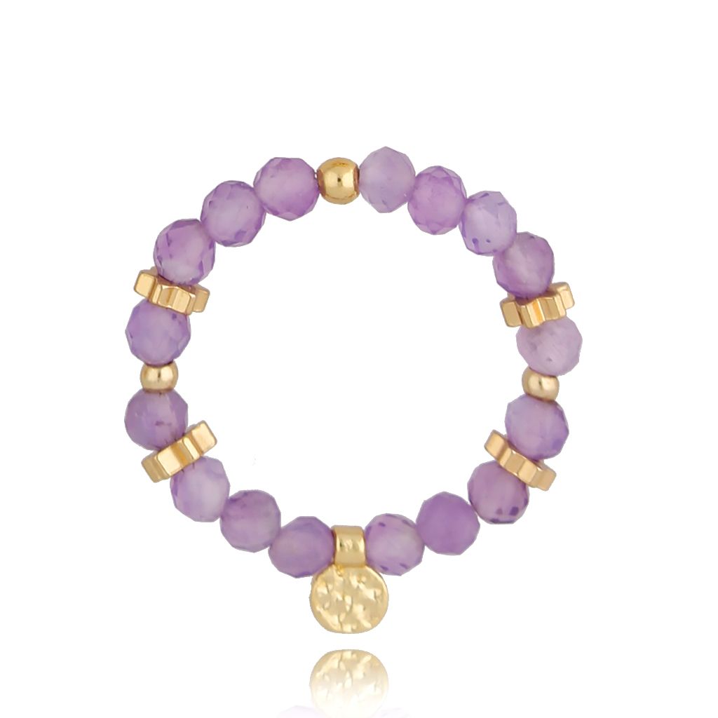 Pierścionek z ametystami Aradia PSC0297