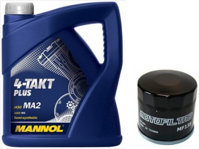 MANNOL 10W40 4T 4L 4-TAKT MA2 FILTR GRATIS - Petrostar