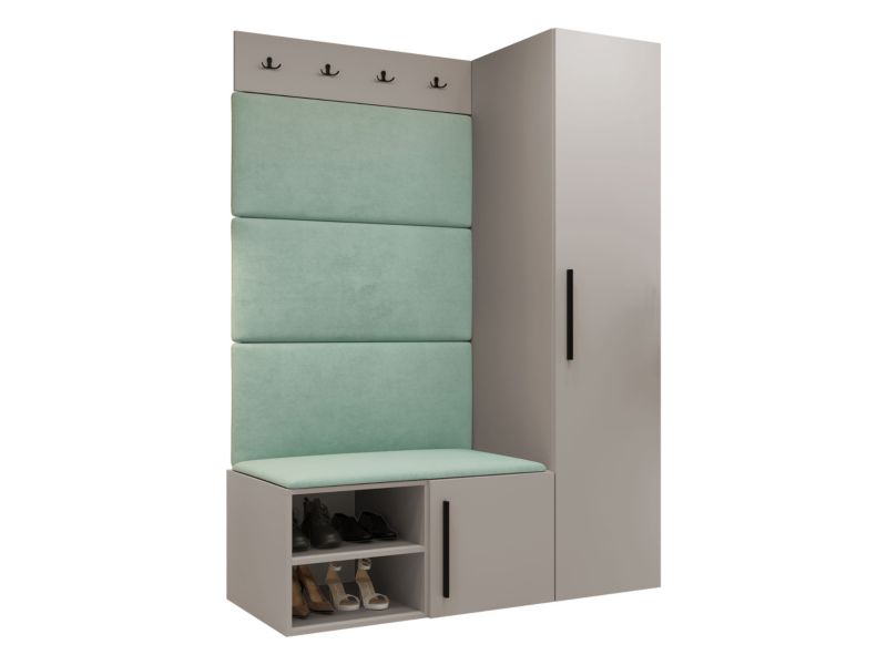 Garderoba MIRJAN 24 Medi II kaszmir + miętowy 1 kpl.
