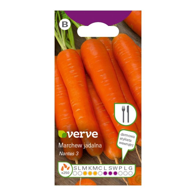 Nasiona marchew Nante 3 Verve