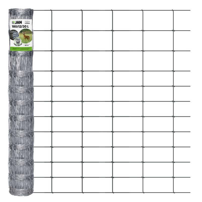 Siatka leśna ogrodzeniowa Z.P.H. JAN 180/12/30 l 100m budowlana na sarny dziki 1 szt.
