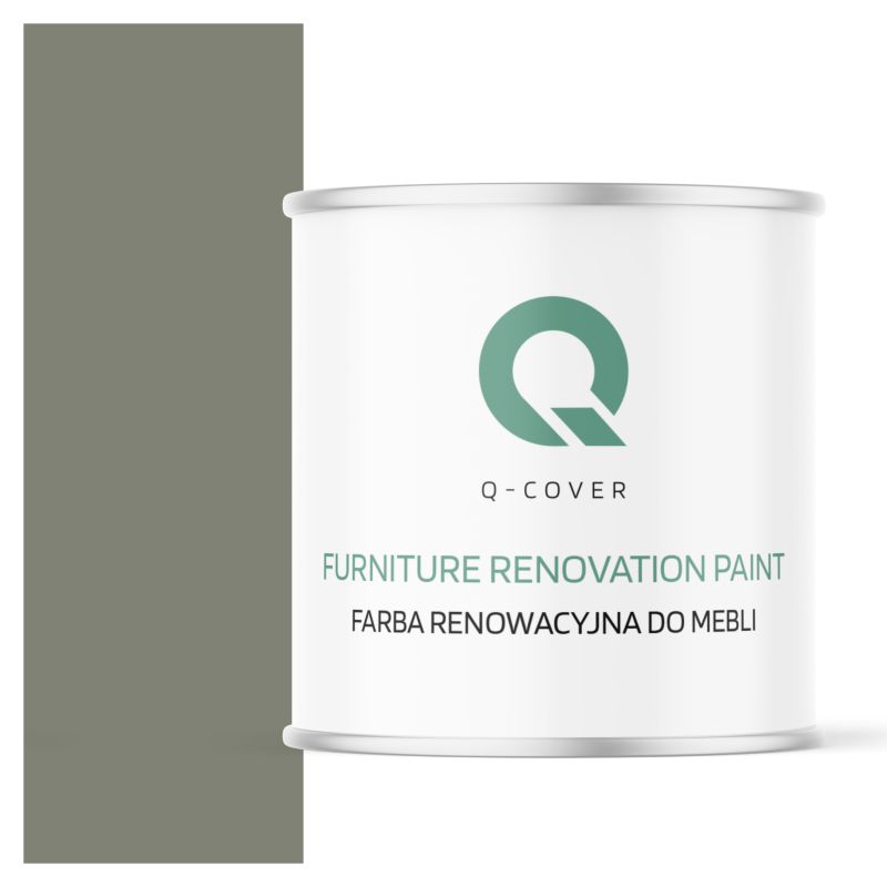 Farba Renowacyjna do Mebli Q-Cover Cementowy szary RAL7033 Półmat 2.5L
