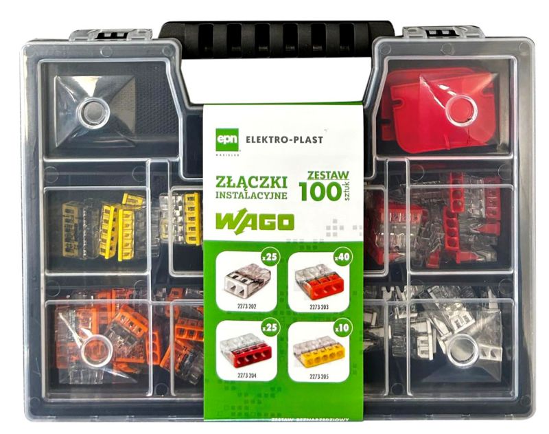 Zestaw złączek E P Elektro-Plast WAGO NR1 mix 100 szt.