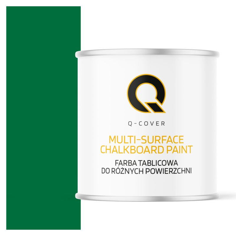 Farba Tablicowa Do Ścian Pisania Kredą Q-Cover Kolor Zielony RAL6029 Mat 2.5L