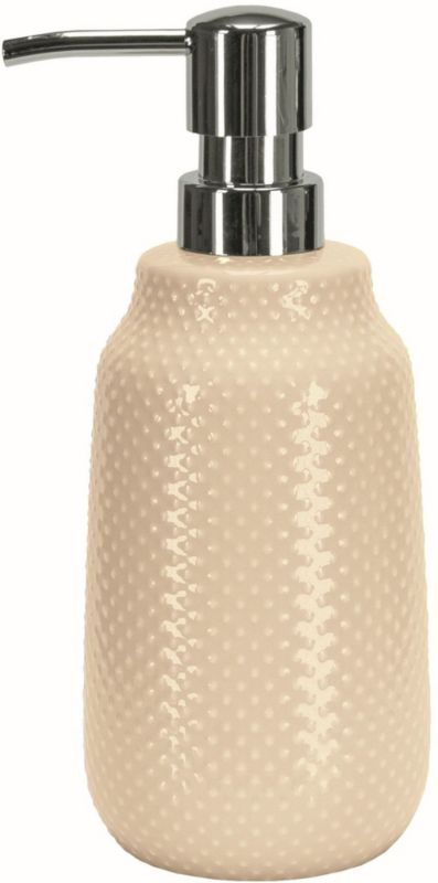 Dozownik do mydła Kleine Wolke Dotty 400 ml Beżowy Kamionka 1 szt.