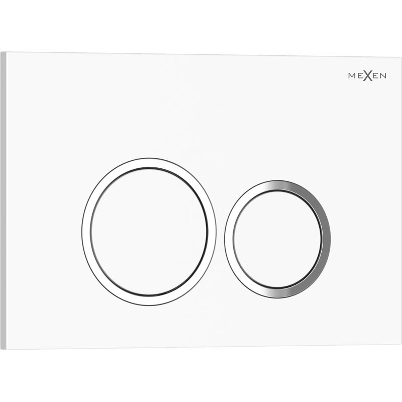 Przycisk spłukujący Mexen Tex 01 biały błyszczący 1 szt.