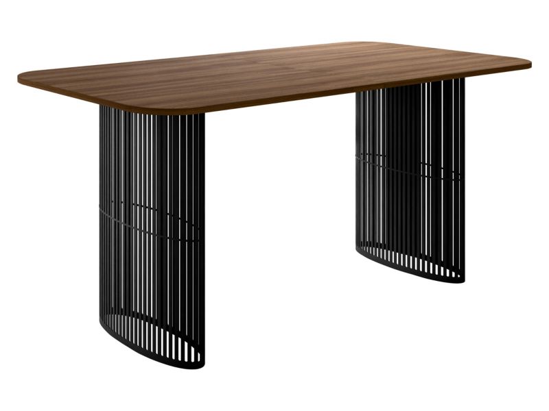 Stół owalny rozkładany MIRJAN 24 Arcadia czarny + orzech franklin 1 szt.