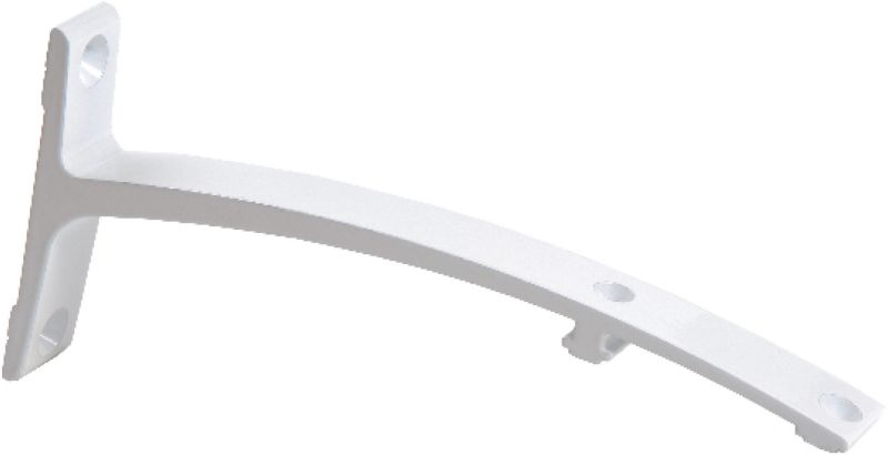 Wspornik podwójny 18 cm aluminium/biały