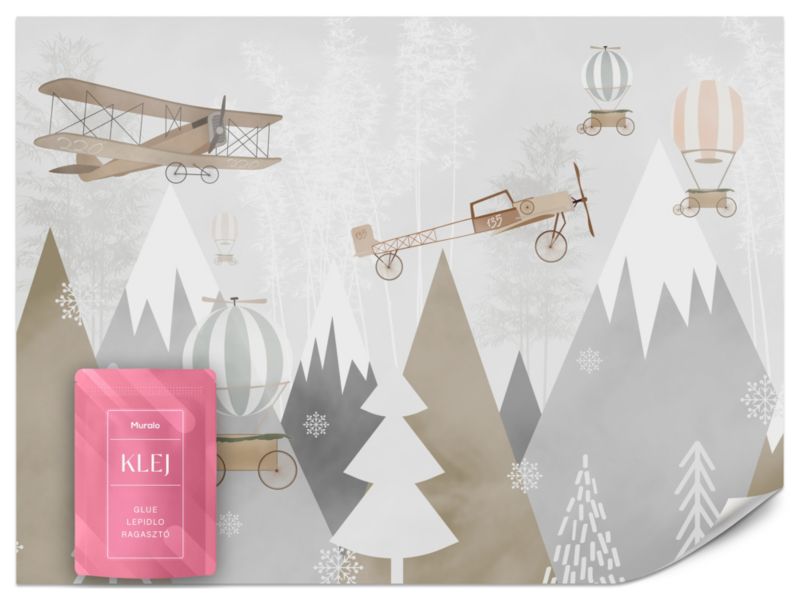 Fototapeta Muralo Samoloty Góry 450x315 cm 1szt.