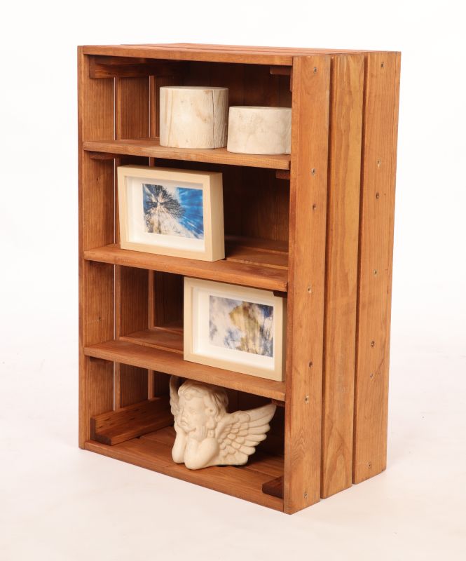 Skrzynka drewniana MODO24 półka ścienna z 3 półkami 60 x 40 x 24 cm impregnowana brązowa 1 szt.