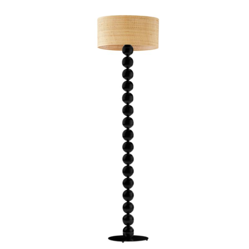 Lampa stojąca Volta Light Factory podłogowa z abażurem rattan walec BUBBLE 1szt.