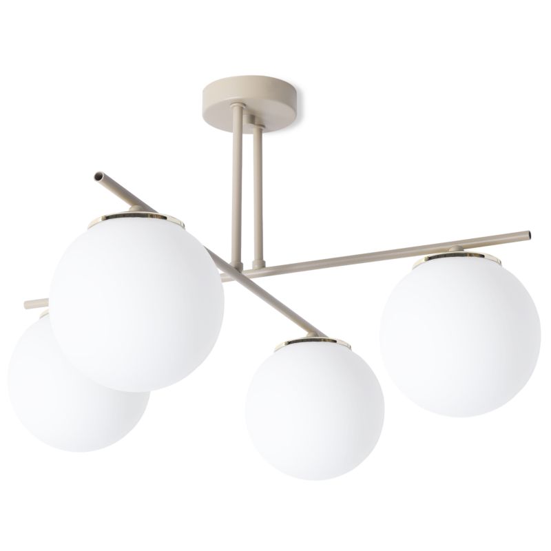 Lampa sufitowa wisząca Light Home LH Modena 4x E14 kaszmirowy/złoty 1szt.