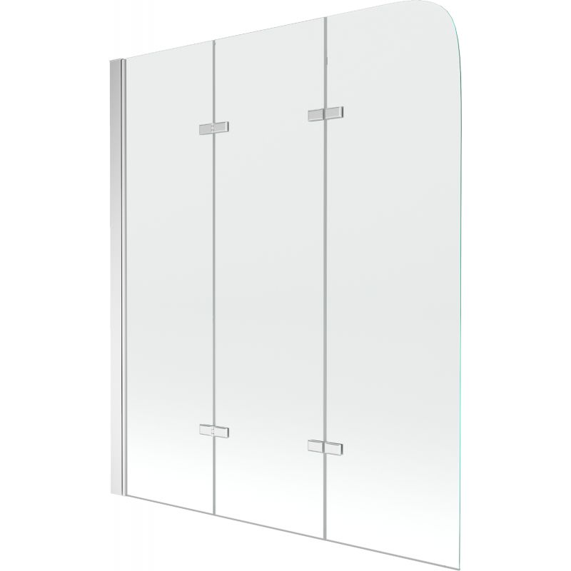 Parawan nawannowy Mexen Felix transparent chrom 120x140 cm 1 szt.