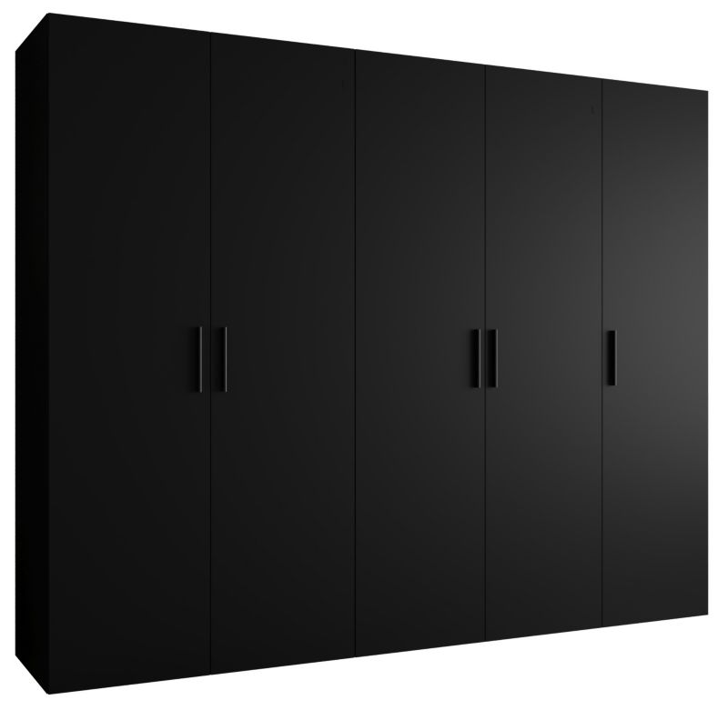 Szafa uchylna Abiks BARI 1 250 wys. 202 cm Czarny + u. Czarny 1 szt