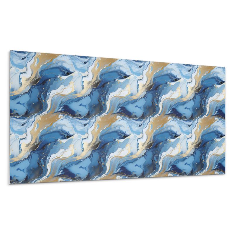 Panel samoprzylepny Wallfluent 100x50 cm Abstrakcyjne wzory fal i plam 1 szt.