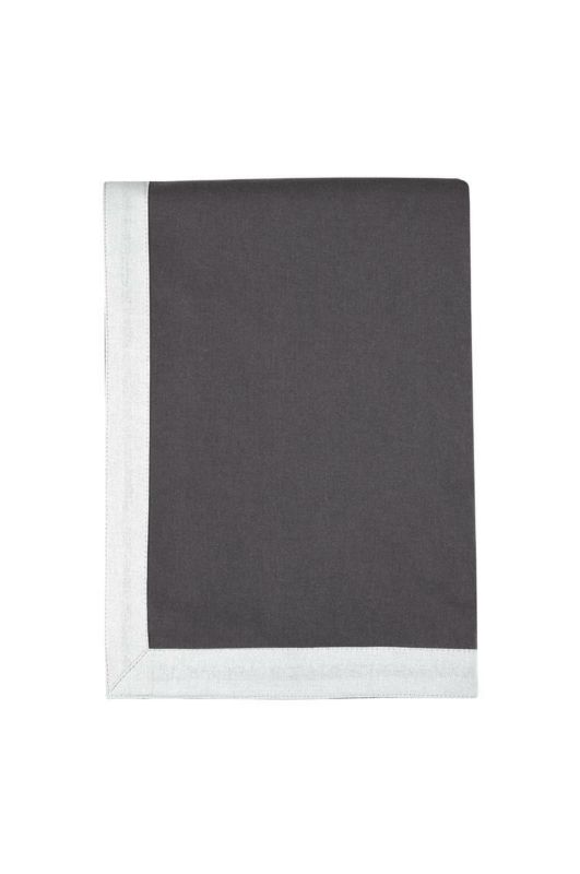 Obrus DUO STOF 140x200 cm szary srebrny bawełniany 1 szt.